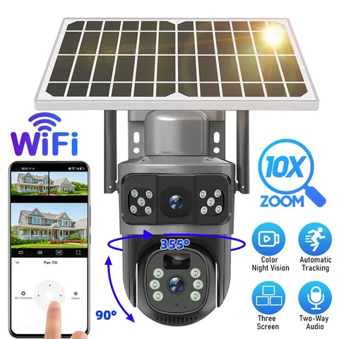 Outdoor 1080P Solar Powered Security Energy Camera Wireless WiFi IP Home CCTV HD