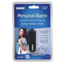 SABRE PA-01 Personal Protection Alarm, 110dB, Black 20VG89