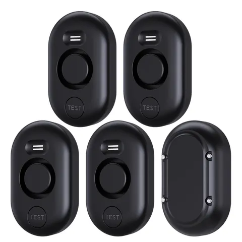 5 Pack WD60 Water Leak Detectors for Home, 100dB Water Sensor Alarm for Basem...