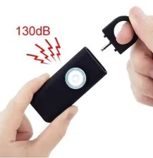 Customizable Personal Alarm Self Defense Siren Safety Keychain SOS LED Light New