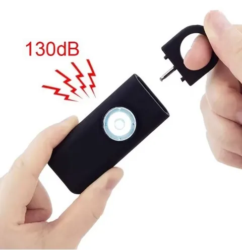 Customizable Personal Alarm Self Defense Siren Safety Keychain SOS LED Light New