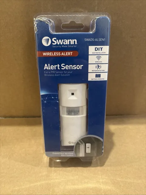 New Sealed Swann Wireless Alert Sensor Extra PIR Sensor Model SWADS-ALSEN1