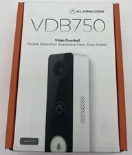Alarm.com ADC-VDB750 WiFi 2MP Video Doorbell Camera w/ Two-Way Audio Open Box