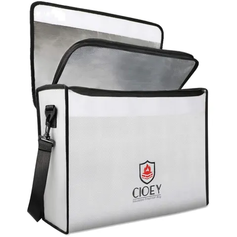 Thermal Insulated XL Fireproof Bag - Ultimate Protection for Documents & Devices