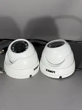 (2) Lorex LEV2712T-C 1080p MPX IR Dome Camera NTSC Tested & Working