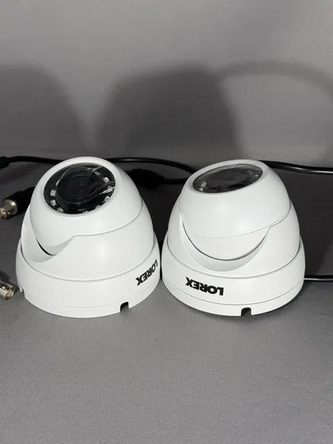 (2) Lorex LEV2712T-C 1080p MPX IR Dome Camera NTSC Tested & Working