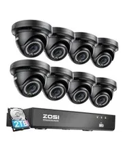 8 Channel 8MP 4K PoE Home Security Camera System Outdoor, 8 x 8CH-8Cam-2TB