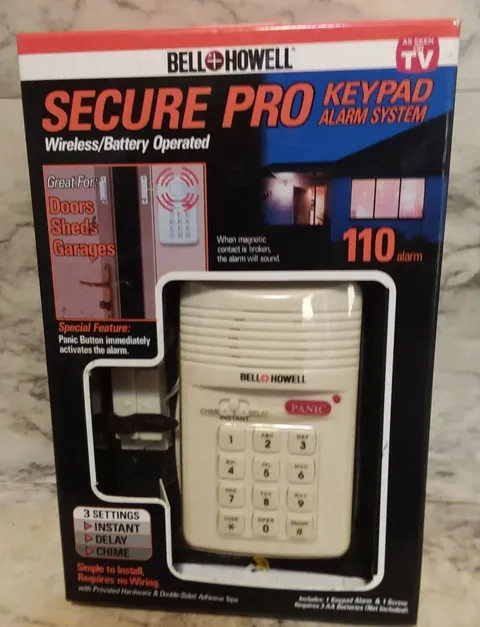 NEW Bell & Howell Secure Pro Keypad 110 ALARM SYSTEM Model 7788 Panic Button NIB