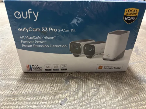 eufy eufyCam S3 Pro Outdoor Security Solar Cameras Kit 4K MaxColor Night Vision