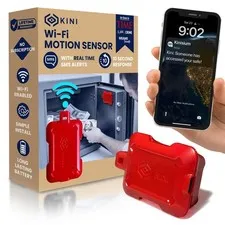Kini Safe Alert WiFi Motion Sensor Alarm  RealTime App, SMS & Email Alerts  G...