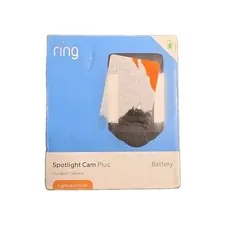 Ring Spotlight Cam Plus Battery Outdoor Security Camera Lights Siren NEW SEALED
