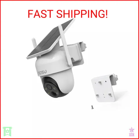 VOMENC Gutter Mount for AOSU Solar Security Cameras Outdoor Wireless(SolarCam D1