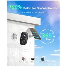 Weatherproof 2K Outdoor Camera, AI Motion Detection, 2 Pack