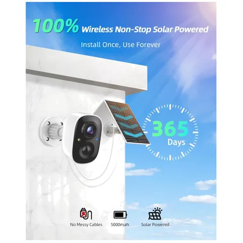 Weatherproof 2K Outdoor Camera, AI Motion Detection, 2 Pack