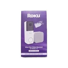 Roku - DB10005 - Wire-Free Video Doorbell & Chime NIB