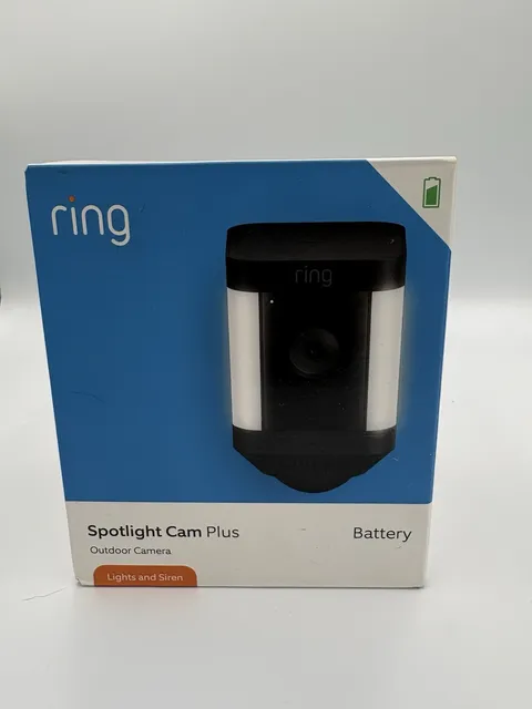 Ring Spotlight Cam Plus - Battery (newest model) 1080p HD Video - Black- New