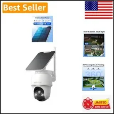 Advanced 8MP Solar Security Camera - HD Night Vision with No Subscription Fees