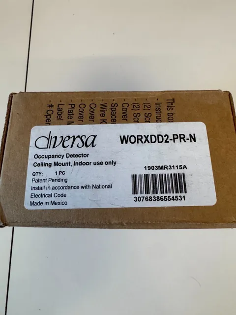 New diversa ceiling mount occupancy sensor WORXDD2-PR-N Open Box