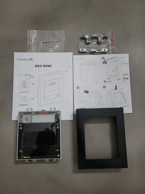 Control4 DS2 Mini Door Station with Black Surface Mount Kit