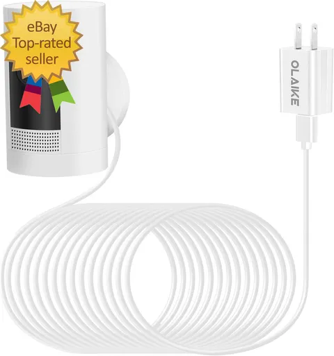 OLAIKE Indoor/Outdoor Power Adapter Ring Stick up Cam Battery 3Rd Gen/2Nd Gen/Pl