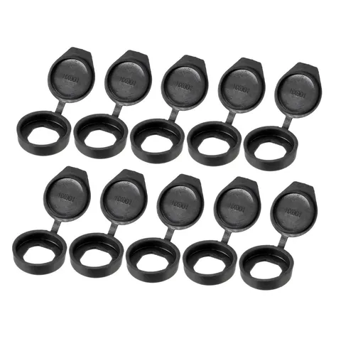 10 PCS Black Rubber Key Panel Cam Lock Dust Waterproof Cover Black