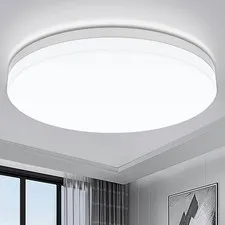 Airand LED Flush Mount Ceiling Light 5000K 9.5in, Daylight White / Cold