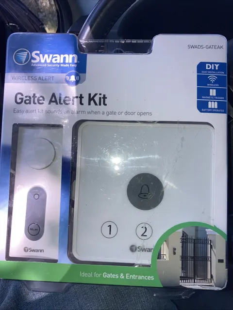 SWANN WIRELESS Gate / Door ALERT Kit SECURITY ALARM SWADS-GATEAK AGATEAK201015ES