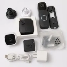 Blink Security Camera Bundle Outdoor 3rd Gen Video Doorbell Sync Module 2