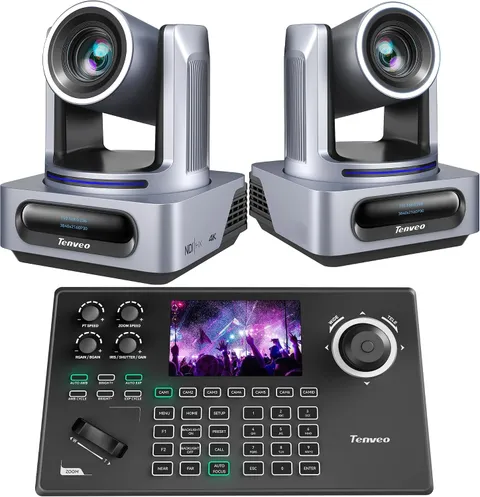 4K NDI PTZ Camera and Controller Bundle/Kit, 4K 20X AI Tracking Ndi/Sdi/Hdmi/Usb