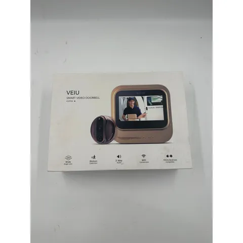 Eques VEIU Smart Video Doorbell, Copper