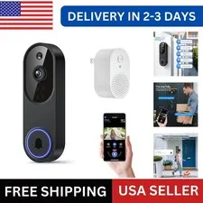 WiFi Ring Doorbell 1080P HD Security Camera Wireless Door Bell Camera With Chime
