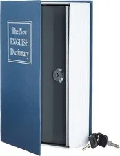 Portable Diversion Book Safe, Secret Hidden Lock Box with Key Lock for Valuables