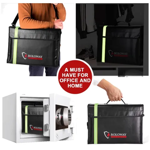 Fireproof Document Safe with Adjustable Shoulder Strap