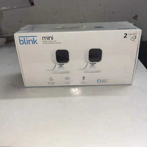 Blink Mini Indoor Plug-In HD Smart Security Camera - Pack of 2