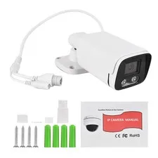 4MP Security Camera Indoor Outdoor Night For Home Office Easy To Use