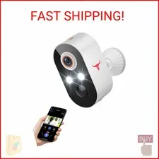 NodeBlaz 1080P Wireless Security Camera Outdoor, Battery Powered, AI Human Detec