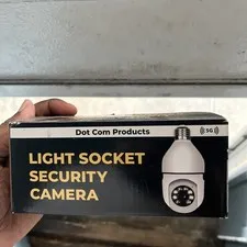 Dot Com Products Light Socket Security Camera New