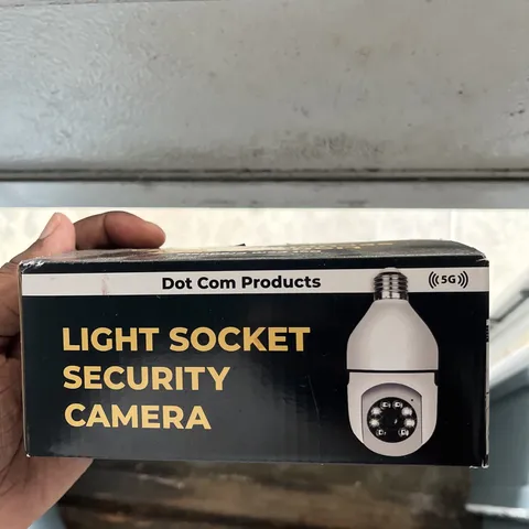 Dot Com Products Light Socket Security Camera New