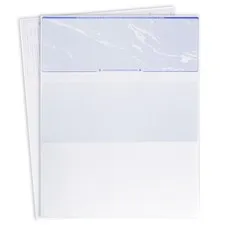500 Sheets Computer Blank Check Paper - Blank Checks on Top and Pay Stubs on ...