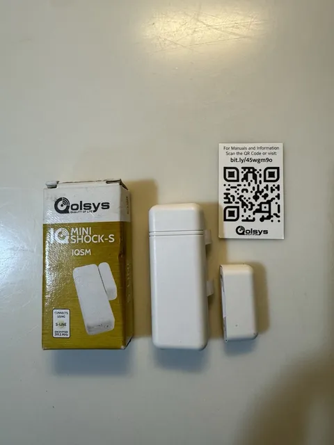 NEW Qolsys IQ Mini Shock-S IQSM Encrypted Door Window Shock Sensor 319.5MHz