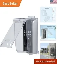 Clear Gate Outdoor Keypad Cover,Flip Access Control Rain Cover，Doorbell rain ...