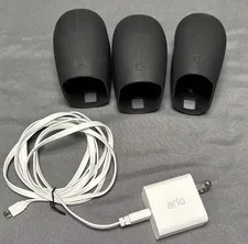 Arlo Pro 2 Silicone Camera Sleeves & Arlo Charging Cube And Cord 