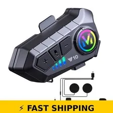 SUOOKC Motorcycle Bluetooth Headset Speaker with Noise Cancellation