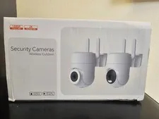 New Wireless Wifi Security camera  Indoor/Outdoor, 1080p, USB A to C power cord.