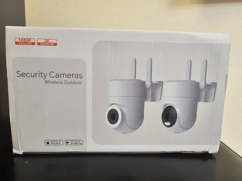 New Wireless Wifi Security camera  Indoor/Outdoor, 1080p, USB A to C power cord.