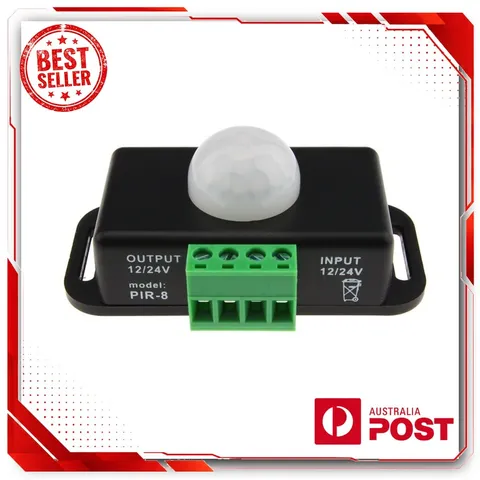 DC 12V-24V PIR Motion Sensor Timer Switch LED Light Control for Home