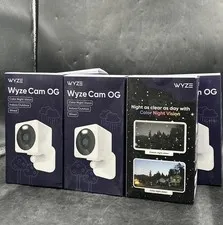 LOT / Pack of 7* Wyze Cam OG 1080p HD Smart Security Camera Indoor/Outdoor Wired