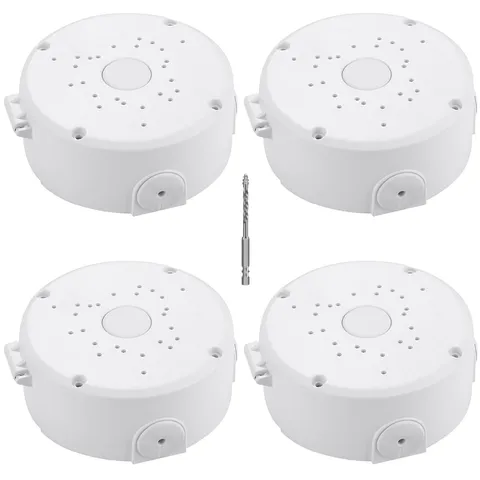 Universal Security Camera Flip Junction Box Mount Bracket, Rainproof Plastic ...