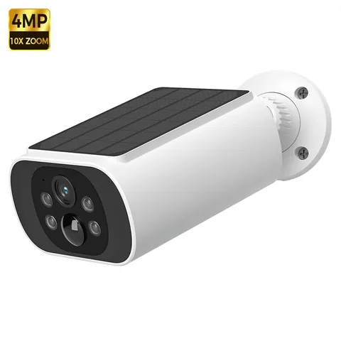 ALEVIO 2.5K Outdoor Solar Security Camera WiFi PIR Color Night Vision AI
