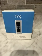 Ring Wired Doorbell Plus Upgraded with add security and sleek design NEW SEALED